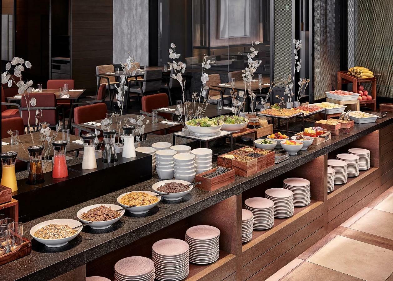Mu Jiaoxi Hotel Εξωτερικό φωτογραφία A buffet at a hotel